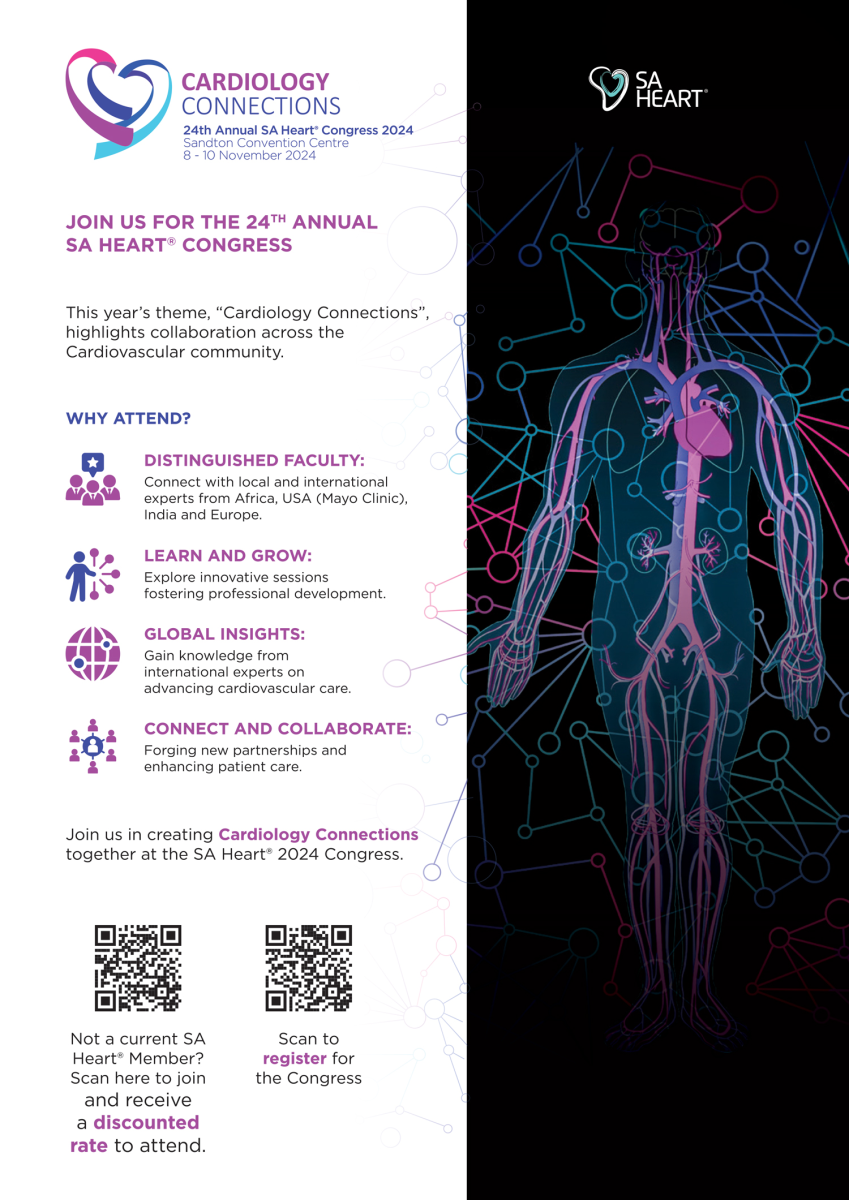 24th Annual SA Heart Congress 8 - 10 November 2024